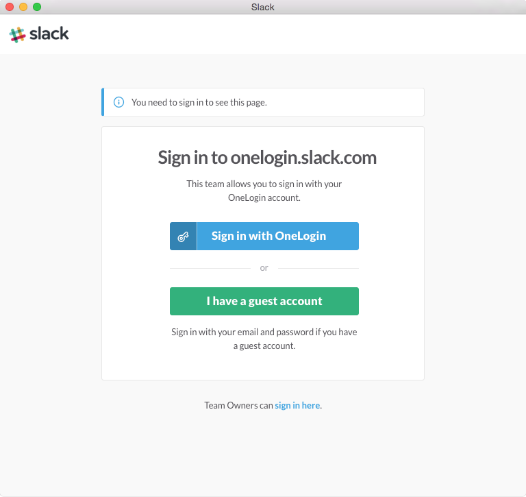 SSO to Apps like Slack