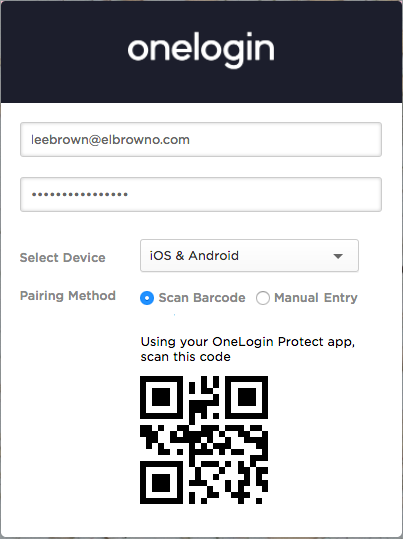 Easy registration of Authenticator apps with QR code