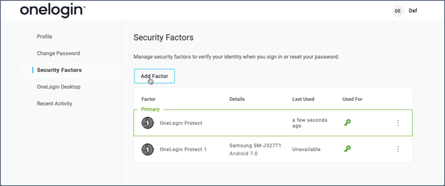 Add Multi Factor Authentication in OneLogin