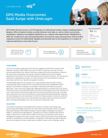 DPG Media Overcomes SaaS Surge with OneLogin