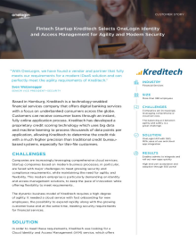 Fintech Startup Kreditech Selects OneLogin Identity and Access Management for Agility and Modern Security