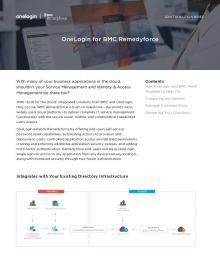OneLogin For BMC Remedyforce