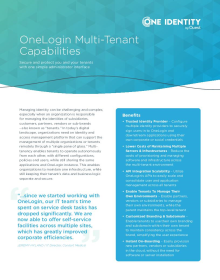 OneLogin Multi-Tenant Capabilities