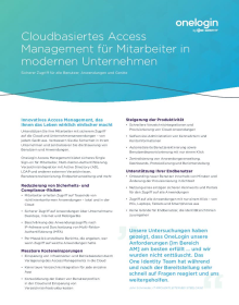 Cloudbasiertes Access Management für Mitarbeiter in modernen Unternehmen