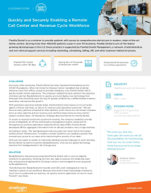 Quickly and Securely Enabling a Remote Call Center and Revenue Cycle Workforce