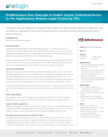 RichRelevance Uses OneLogin to Enable Secure, Centralized Access to 70+ Applications, Reduces Login Friction by 70%