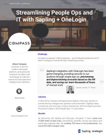 Streamlining People Ops and IT with Sapling, Onelogin, Zapier, ADP and more