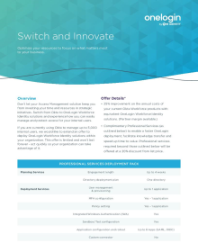 Switch and Innovate (Up to 5,000 users) - PARTNER