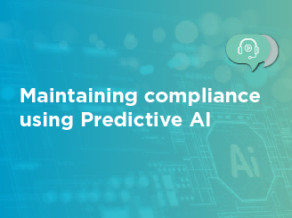 Maintaining compliance using predictive AI
