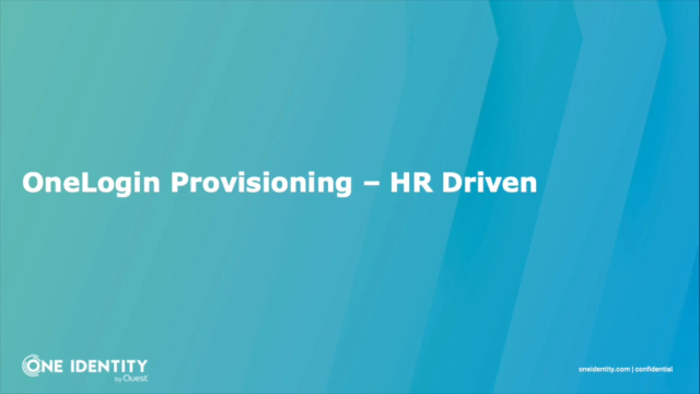 HR-Driven Identity and Access Management: Mini OneLogin Demo
