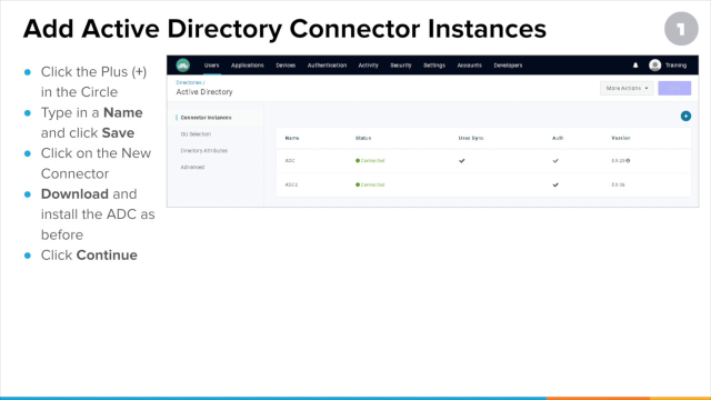 Implementing and Configuring the Active Directory Connector Pt 3
