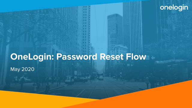 OneLogin: How to Reset Your Password